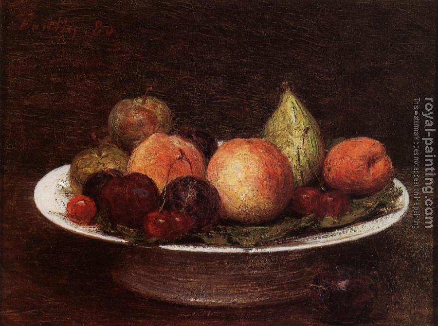 Henri Fantin-Latour : Plate of Fruit